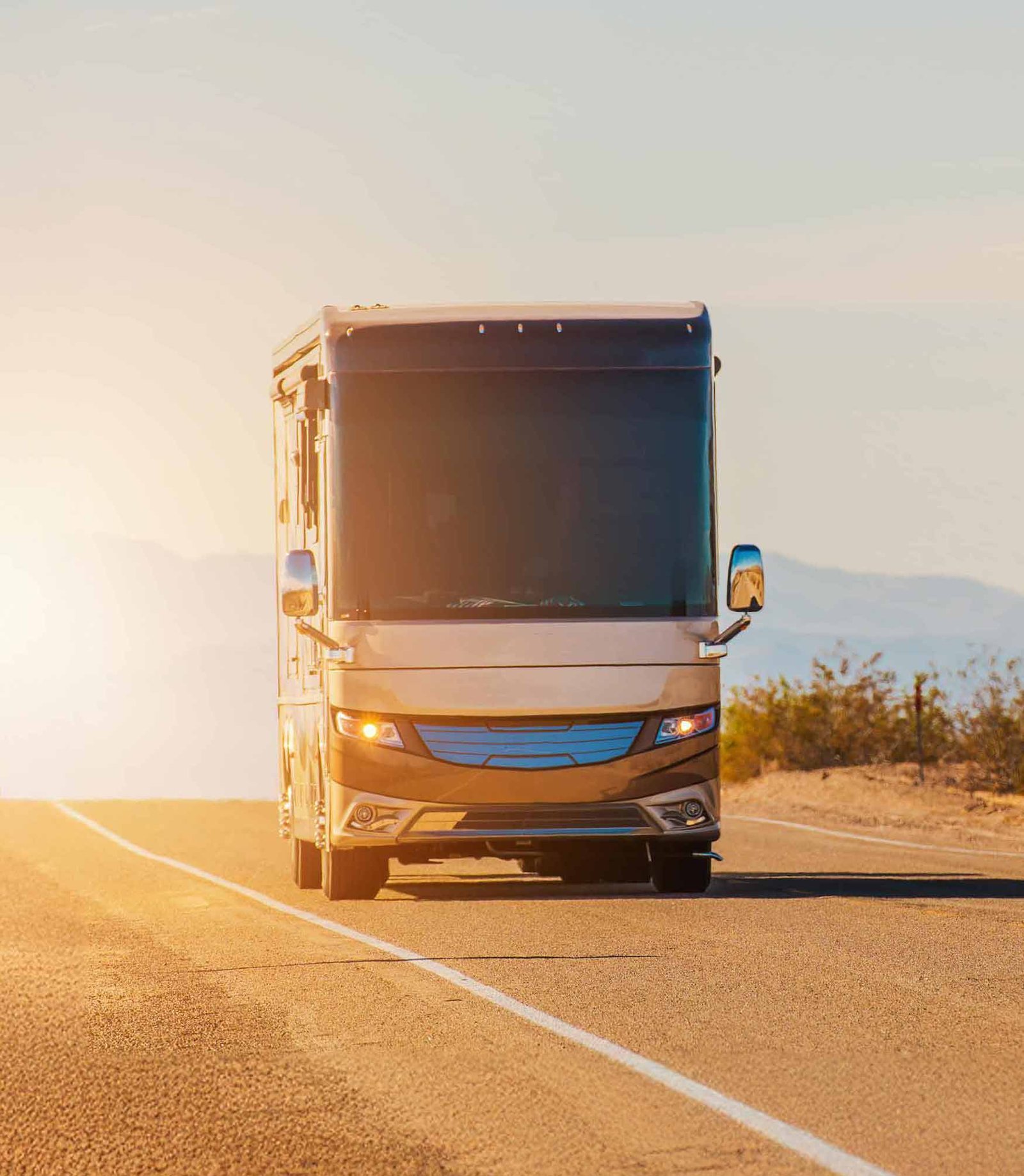 rv class a on the road